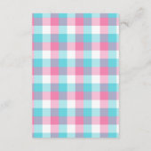 Kleurrijke Bow Baby shower Informatiekaartje (Achterkant)