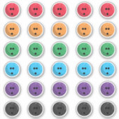 Kleurrijke Bowling Ballen Stickerblad Sticker (Voorkant)