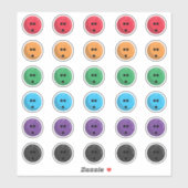 Kleurrijke Bowling Ballen Stickerblad Sticker (Vel)