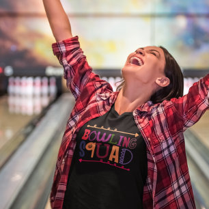 Kleurrijke Bowling Squad T-shirt
