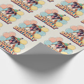 Kleurrijke Boxer  Cadeaupapier (Hoek)