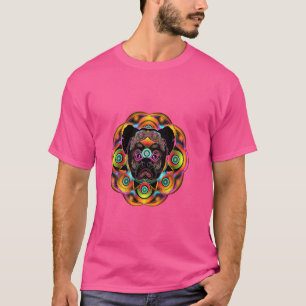 Kleurrijke Boxer Hondenras Art T-shirt