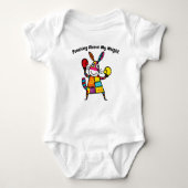 Kleurrijke Boxing Kangaroo Design voor Kinderen Romper (Voorkant)