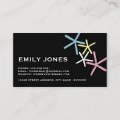 Kleurrijke braadkreeft, reizen en toerisme visitekaartje (Achterkant)