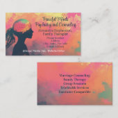 Kleurrijke Brain Counseling Therapie Psychiatrie Visitekaartje (Voorkant / Achterkant)