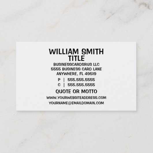 Kleurrijke Brain Puzzel Stukken Visitekaartje (Achterkant)