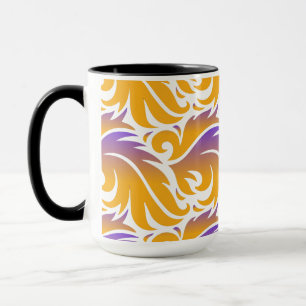 Kleurrijke brandflams naadloos patroon mok