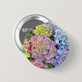 Kleurrijke brandkranen ronde button 5,7 cm (Voorkant /achterkant)