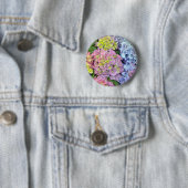Kleurrijke brandkranen ronde button 5,7 cm (In situ)