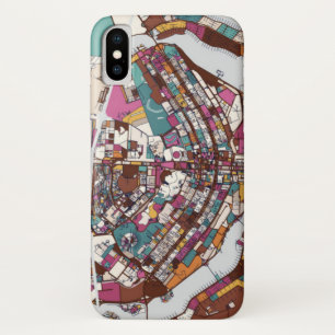 Kleurrijke Brasilia Kaart Case-Mate iPhone Case