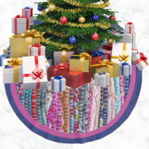 Kleurrijke Braziliaanse textielproducten met kerst