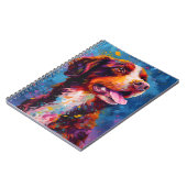 Kleurrijke Bretagne hond Notitieboek (Linkerzijde)