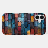 Kleurrijke Brick Pattern Telefoonhoes iPhone Hoesje (Achterkant horizontaal)