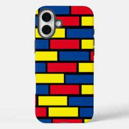 Kleurrijke Bricks Telefoonhoes iPhone 16 Plus Hoesje