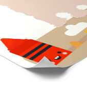 Kleurrijke Briefpapier lerarenklasregels Poster (Hoek)