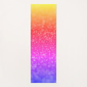Kleurrijke Bright Bokeh Glitter Yoga Mat (Voorkant)