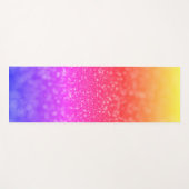 Kleurrijke Bright Bokeh Glitter Yoga Mat (Voorkant (horizontaal))