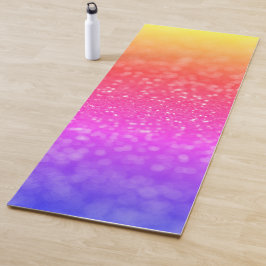 Kleurrijke Bright Bokeh Glitter Yoga Mat