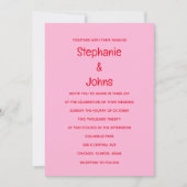 Kleurrijke Bright Bold Bloemen Sinaasappel Roze Br Kaart (Voorkant)