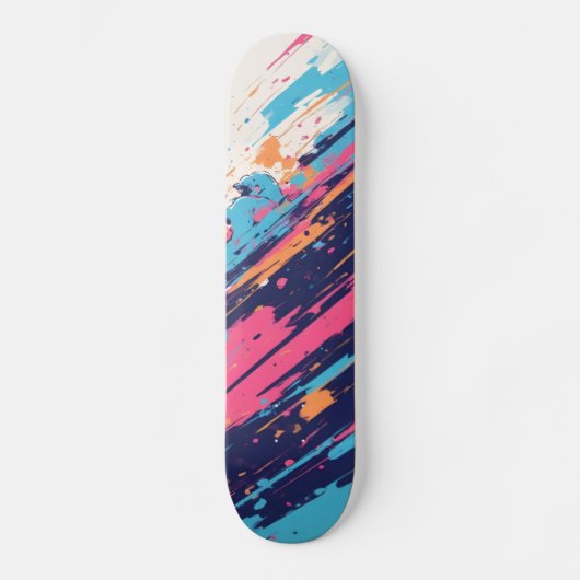 Kleurrijke Bright Designer Skateboard (Voorkant)