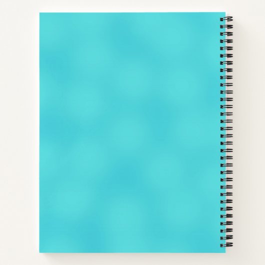 Kleurrijke Bright-Egyptische Scarab Beetle op Aqua Notitieboek (Achterkant)