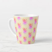  kleurrijke Bright Floral Abstract Latte Mok (Linkerhoek)