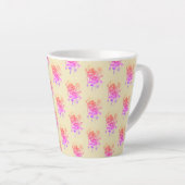  kleurrijke Bright Floral Abstract Latte Mok (Rechterhoek)