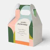 Kleurrijke Bright Groovy Retro Arch Elke dag van d Bedankdoosjes (Voorkant Zijde)