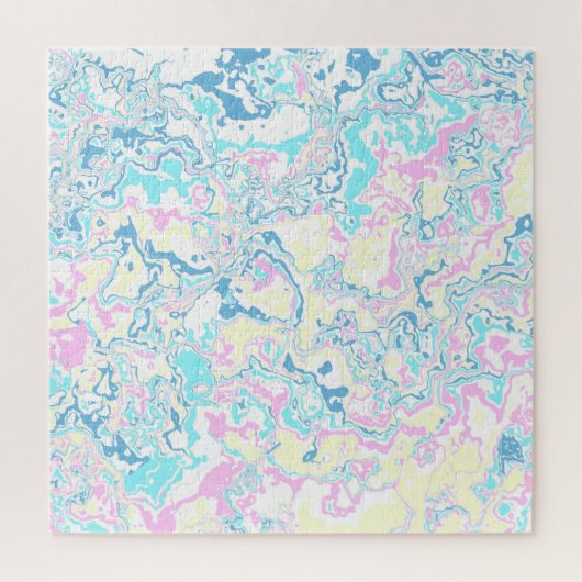 Kleurrijke Bright Pastel Groovy Boho Abstract Marm Legpuzzel (Verticaal)