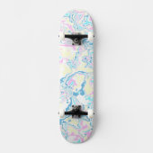 Kleurrijke Bright Pastel Groovy Boho Abstract Marm Persoonlijk Skateboard (Voorkant)
