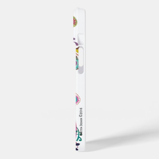 Kleurrijke Bright Peacock Floral | Iphonecase Case-Mate iPhone Case (Achterkant / Links)