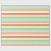 Kleurrijke Bright Stripes Cadeaupapier (Vlak)