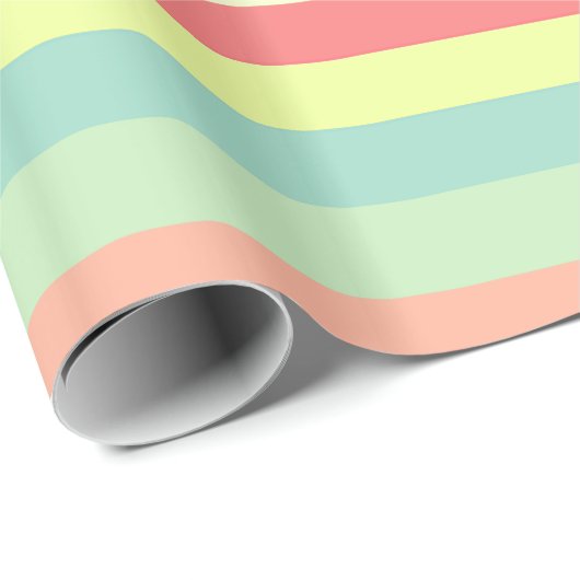 Kleurrijke Bright Stripes Cadeaupapier (Rol Hoek)