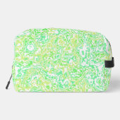 Kleurrijke Bright Trippy Groovy Funky Hippie Marbl Toilettasje (Achterkant)