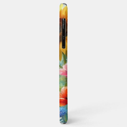 Kleurrijke Bright Wildflower Floral Waterverf Art Case-Mate iPhone Case (Achterkant/links)