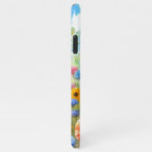 Kleurrijke Bright Wildflower Floral Waterverf Art iPhone Hoesje (Rechterkant)