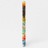 Kleurrijke Bright Wildflower Floral Waterverf Art iPhone Hoesje (Linkerkant)