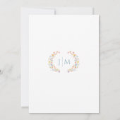 Kleurrijke Bright Wildflowers Spring Wedding Kaart (Achterkant)