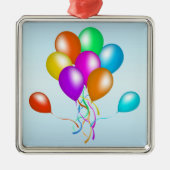 Kleurrijke bril van ballonnen metalen ornament (Voorkant)
