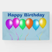 Kleurrijke bril van ballonnen spandoek (Horizontaal)