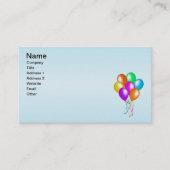 Kleurrijke bril van ballonnen visitekaartje (Voorkant)