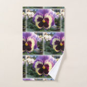kleurrijke bron Pansy Bad Handdoek (Handdoek)
