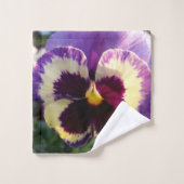 kleurrijke bron Pansy Bad Handdoek (Wasdoekje)
