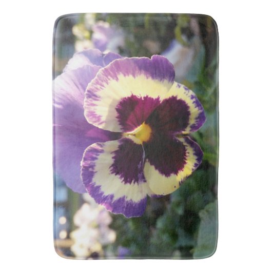 kleurrijke bron Pansy Badmat (Voorkant Verticaal)