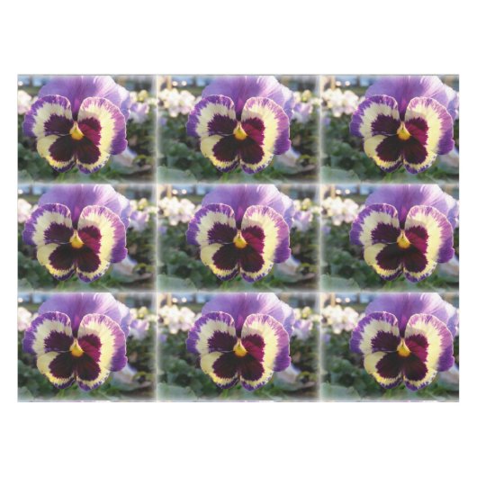 kleurrijke bron Pansy Tafelkleed (Voorkant (Horizontaal))