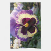 kleurrijke bron Pansy Theedoek (Verticaal)