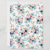 Kleurrijke bronbloemen grens kaart (Achterkant)