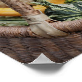 Kleurrijke bronnen in de herfst van het kruitvat poster (Hoek)