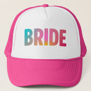 Kleurrijke Bruid Trucker Pet