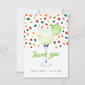 Kleurrijke Bruidsdouche Dankkaart Fiesta Bedankkaart (Voorkant)
